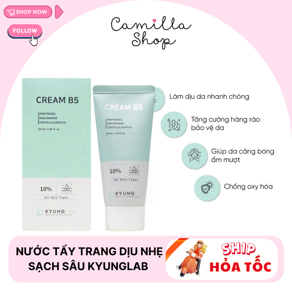 Kem dưỡng ẩm phục hồi da Cream B5 Kyunglab (C/50ML)