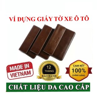 Ví da đựng đăng kiểm, giấy tờ ô tô cao cấp - Bóp đựng giấy tờ xe hơi có logo các dòng xe