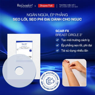 Miếng dán xóa mờ sẹo phẫu thuật ngực thu quầng đầu ti Rejuvaskin Scar FX Breast Circle 3″