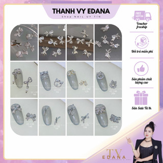 Charm nơ cao cấp đá pha lê siêu sáng