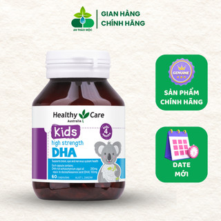 Viên Bổ Sung DHA Cho Bé Healthy Care Kid’s High DHA , Bổ Sung Omega 3 ( Hộp 60 viên ) - Úc