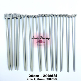 Kim Đan Thẳng 20cm Xám Tráng Men