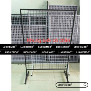 Combo Khung Lưới có chân 1m x 1.5m và 50 Móc Treo Phụ Kiện Điện Thoại - Giải Pháp Trưng Bày Hàng Hóa