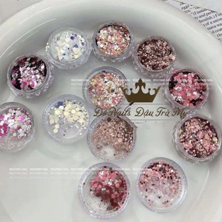 Phụ kiện nail - Nhũ mix màu N260 trang trí móng tay