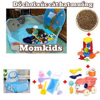 combo đồ chơi xúc cát hạt muồng cho bé