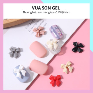 Charm nơ nail phụ kiện giá rẻ dùng kèm với sơn móng tay trang trí VUA SƠN AS