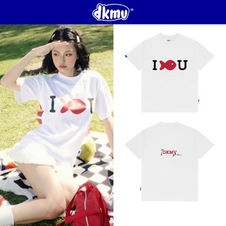 Áo thun nữ DKMV tay lỡ màu trắng họa tiết hình in xinh xắn Tee I Cá U | K-T4