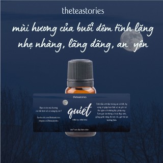 Tinh dầu thư giãn Quiet 10ml - Mix giữa trà trắng và sen trắng kèm thiệp xinh xắn