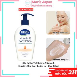 Sữa Dưỡng Thể Redwin Vitamin E Sensitive Skin Body Lotion Úc - Chai 400ml