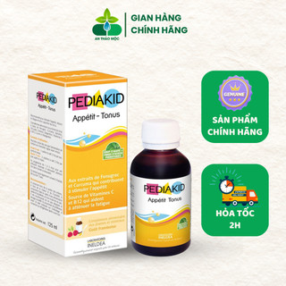 Siro Giúp Trẻ Ăn Ngon, Hỗ Trợ Hệ Tiêu Hóa Khỏe Mạnh Pediakid Appetit  - Tonus (Chai 125ml) - Pháp