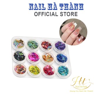Xà cừ vân đá trang trí móng 12 màu