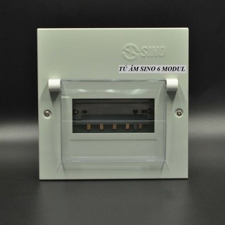 TỦ ĐIỆN ÂM TƯỜNG SINO 6 MODUL MÃ SP:EM6PL