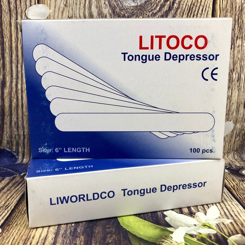 Que Đè Lưỡi LITOCO Hộp 100 Que