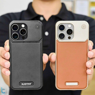 Ốp NJOYNY 2 mảnh da trơn kèm mùi hương từ tính dành cho ip15 pro/ ip15 pro max