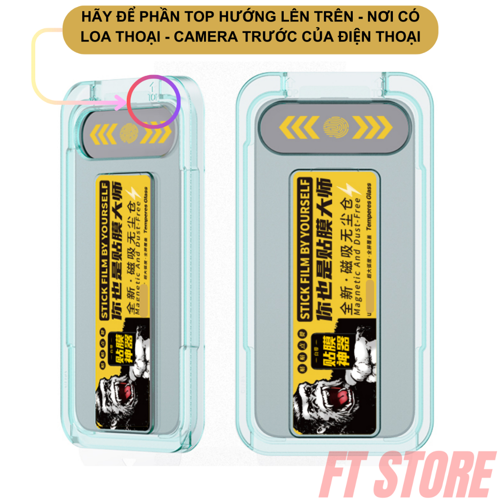 Kính Cường lực WK KINGKONG WTP-034 tự dán full màn chống bụi màn loa siêu cứng chống bám vâng tay - CHÍNH HÃNG | BigBuy360 - bigbuy360.vn