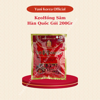 Kẹo hồng sâm hàn quốc gói 200gr daedong ginseng