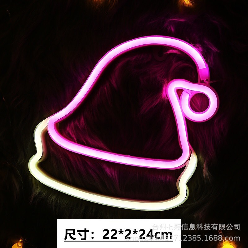 Đèn led NEON treo tường ,decor phòng ngủ dùng pin và USB, đèn trang trí phòng ngủ, đèn led decor phò