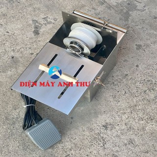 [Hàng đẹp] Máy buộc chỉ xúc xích chạy điện, INOX sáng đẹp, Máy cột chỉ xúc xích lạp xưởng