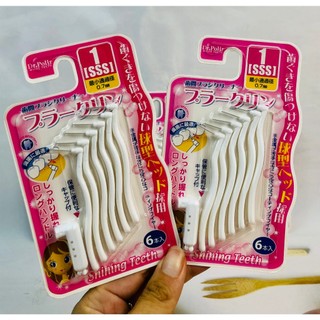 Bàn chải kẽ Okamura dạng L  Dr.Polir ( 6 cây/ vĩ ) - Bàn chải kẽ răng Okamura chất lượng Nhật Bản