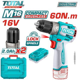 MÁY KHOAN VẶN VÍT DÙNG PIN TOTAL 16V TDLI16682 ( Không Chổi Than )