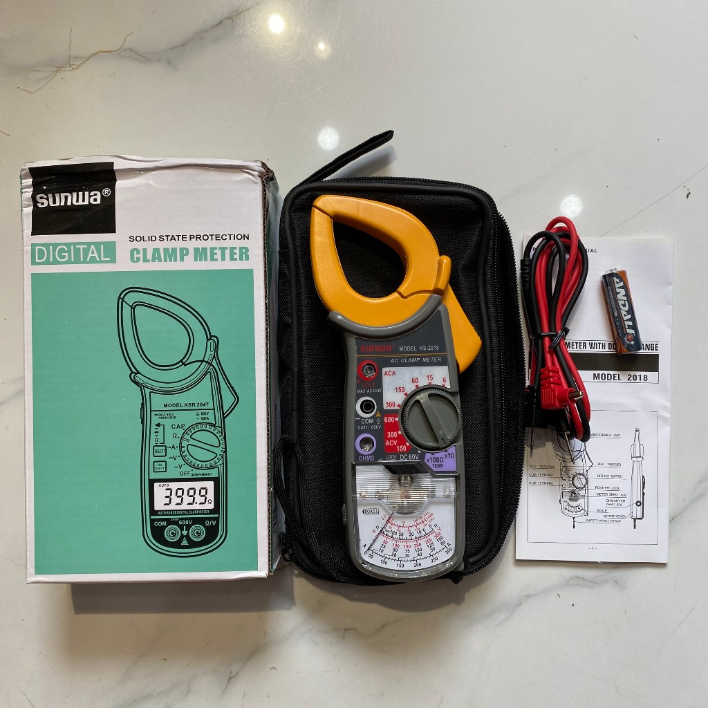 Đồng hồ kẹp dòng - Ampe kìm cơ [CAO CẤP] SUNWA 2608 - Đồng hồ ampe kìm kẹp dòng kim BH 12 tháng