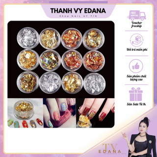 Sét giấy nhún bạc ẩn trang trí nail [Thanh Vy Nail]