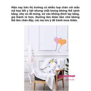 Chăn sợi tre đắp hè cho bé MS0068