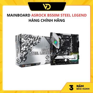 Mainboard asrock b550m steel legend - hàng chính hãng