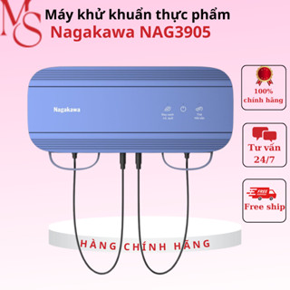 Máy khử khuẩn thực phẩm Nagakawa NAG3905, rửa rau củ quả - Công nghệ điện phân Hydroxyl