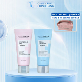 Kem Dưỡng Da SENADEMAR Whitening Day Cream + Aqua Calming Cream 30ml