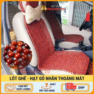 Lót ghế ô tô hạt gỗ Nhãn, lót ghế hạt gỗ 100% tự nhiên cao cấp
