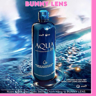 Nước ngâm lens , nước rửa lens aqua b5 360ml chính hãng