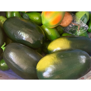 Mô hình trái cây giả, trái dưa hấu dài 25*16cm, trái cây giả trưng bày, trang trí rẻ bền đẹp, chất liệu foam giống thật