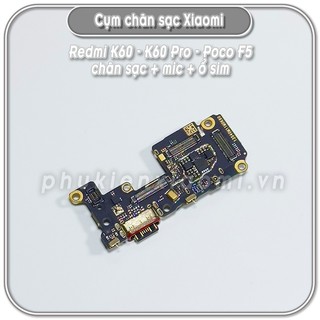 Cụm chân sạc và mic , ổ sim cho máy Redmi K60 - K60 Pro - Poco F5