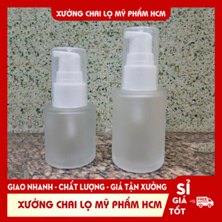 Lọ Chiết Serum Thủy Tinh Phun Mờ Cao Cấp Nắp Xịt Giọt (Lotion) 20M/30ML Dùng Chiết Mỹ Phẩm, Tinh Chất, Phụ Kiện Du Lịch