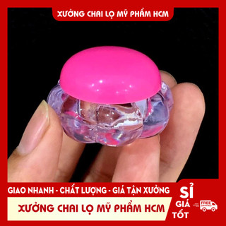 Hủ đựng kem 🏵️ hũ chiết kem 5g nắp bông mai - hũ chiết kem du lịch, mỹ phẩm handmade - chai lọ mỹ phẩm hủ đựng kem