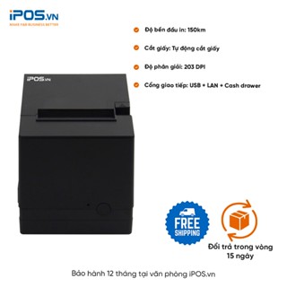 MÁY IN NHIỆT iPOS iTP76 - Kết nối qua cổng Lan + USB in cả PC/ laptop 100% chính hãng