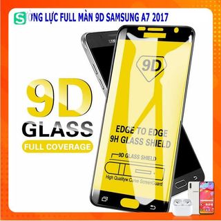 CƯỜNG LỰC SAMSUNG A7 2017 - A720  FULL KEO FULL MÀN HÌNH TẶNG KEO CHỐNG HỞ MÉP A7 2017
