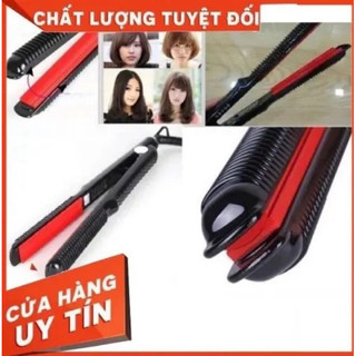Máy kẹp duỗi bảng nhỏ Hàn Quốc lưỡi đỏ ép thẳng là cúp phồng tóc 🥰 GIÁ RẺ 🥰 bảng cong thẳng thích hợp duỗi mái cúp phồng