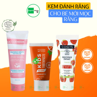 Gel vệ sinh chăm sóc răng miệng hữu cơ cho bé 50ml (Buccotherm   Coslys - Wooden)