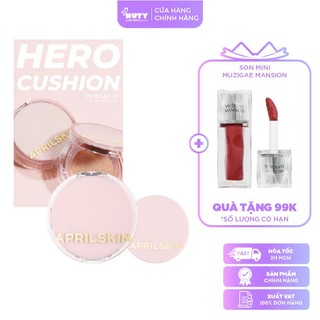 Set Phấn nước APRILSKIN Hero Blossom Mini Cushion Limited Edition (12g+3.5g)
