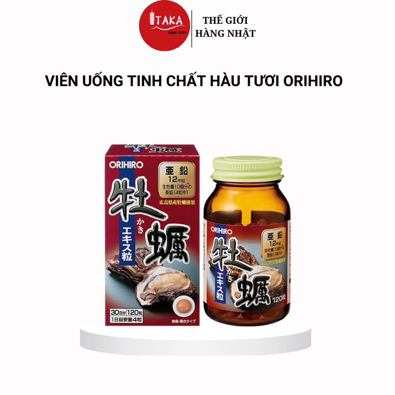 Viên uống tinh chất hàu tươi Nhật Bản Orihiro 120 viên