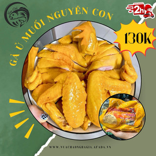 Gà Ủ Muối Nguyên Con Có Đầu Mề - giao hoả tốc HCM 30p