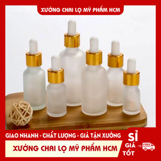  Lọ Chiết Serum Thủy Tinh Phun Mờ Cao Cấp Nắp Bóp Nhỏ Giọt 50ML 100ML Dùng Chiết Mỹ Phẩm Tinh Chất Phụ Kiện Du Lịch 