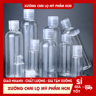 Chai Nhựa Nắp Bật 20ML/30ML/50ML/100ML/250ML Đựng Gel Rửa Tay - Chai Nhựa Pet - Chai Chiết Mỹ Phẩm - Dụng Cụ Làm Đẹp