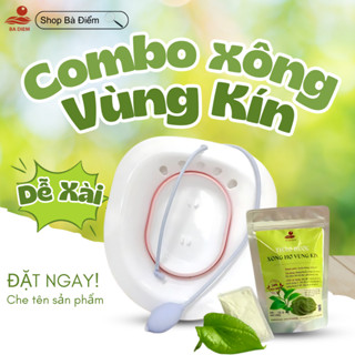 Chậu Xông Vùng Kín Gấp Gọn, Chậu Xông Vệ Sinh Phụ Nữ Tiện Lợi, Chậu Xông Trĩ   - Shop Bà Đểm