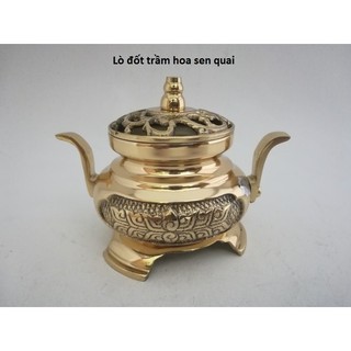 [Giá Rẻ]Lò đốt trầm hương có quai Lớn bằng đồng