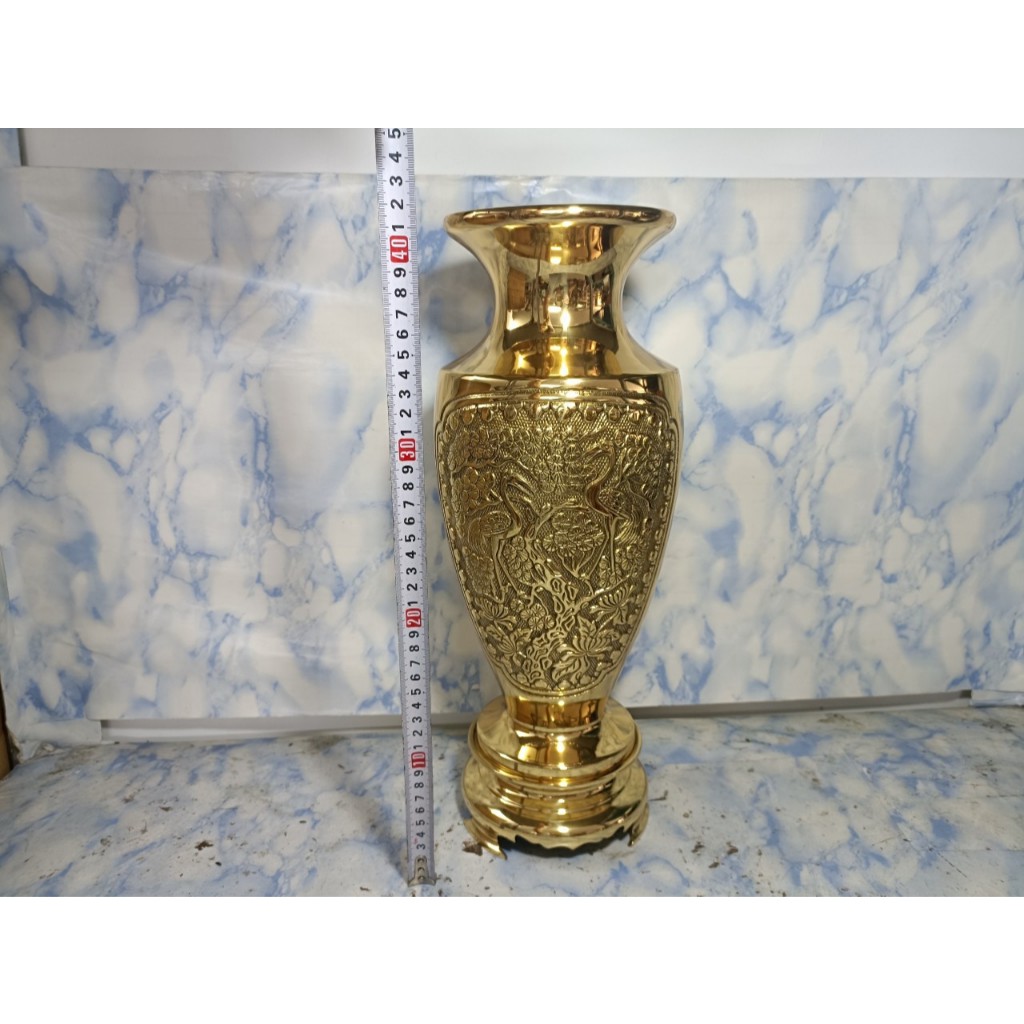 Bình bông Phú Quý 42cm bằng đồng