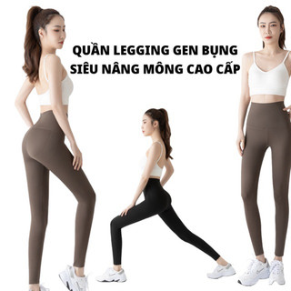 Quần legging tập gym yoga thể thao nữ legging xuất Nhật, Hàn lưng cao siêu nâng mông, quần gen bụng