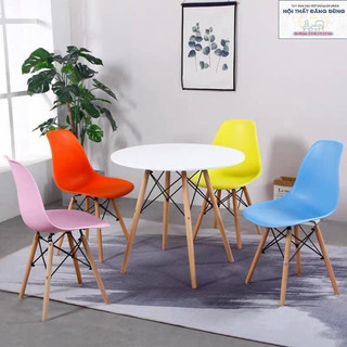 Combo bộ Bàn và ghế Eames (1 bàn Eames +1 ghế nhựa Eames)